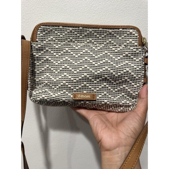 Fossil Piper FBC Toaster Neutral Striped crossbody bag - Picture 8 of 9